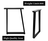Pieds de table carrés en fer robustes Sondoly, design moderne, fabriqués au Guangdong, pieds de meubles DIY pour tables à manger et tables basses