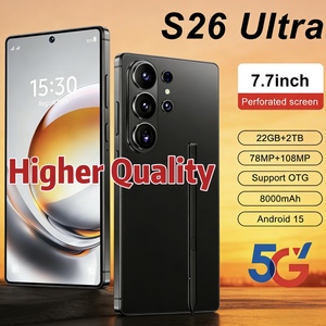 Smartphone S26 Ultra de 7.7 Pulgadas, 22GB+2TB, Doble SIM, Nuevo 2026, Cámara de 108MP, Android 15 Global, <span class=keywords><strong>5G</strong></span> Desbloqueado, Teléfonos Inteligentes S26 Ultra - Product Image 1