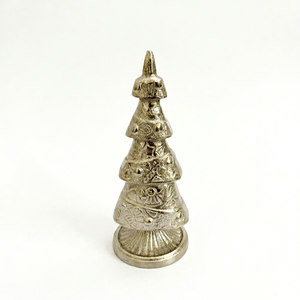 <b>Artificial</b> Aluminum Spruce <b>Christmas</b> <b>Tree</b> Hand Painted Golden Antique Eco-Friendly Tabletop Ornament - Product Image 1