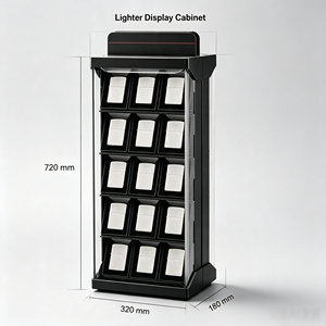 Xi Qing - Expositor Giratorio y Plegable para Encendedores de Escritorio, Panel Lateral Acrílico, Tamaño Personalizable para Mayor Comodidad - Product Image 3