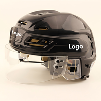 Casque de hockey sur glace personnalisé avec logo, série Tacks, avec cage FM680, équipement de protection professionnel pour adultes et jeunes, jaune