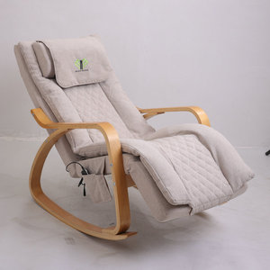 Smart Electric Massage Rocking Chair With Neck Back Hip Massage For Elderly Home Use Beige Color Plug In Power - Product Image 1