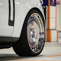 Velg Mobil Custom Forged Aluminium Alloy 5x130 5x114.3 Ukuran 16-26 Inch Dengan Multi Spoke untuk BMW Benz Audi Land Rover