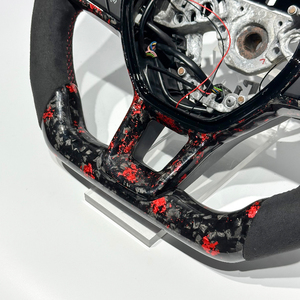 <span class=keywords><strong>Volant</strong></span> en fibre de carbone forgée rouge pour Renault <span class=keywords><strong>Clio</strong></span> <span class=keywords><strong>5</strong></span> avec Alcantara, accessoires pour auto pour <span class=keywords><strong>Clio</strong></span> <span class=keywords><strong>5</strong></span>, <span class=keywords><strong>Clio</strong></span> 4, Megane, nouveau DIY - Product Image 3