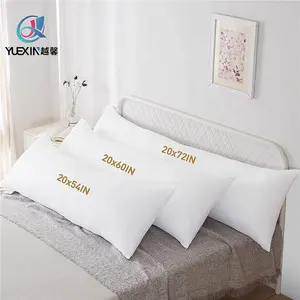 Yuexin-fronha do corpo da inserção do travesseiro, tamanho personalizado longo capa de travesseiro de algodão