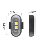 6 uds luces estroboscópicas LED inalámbricas impermeables 8 colores carga USB Control remoto coche motocicleta Drone avión accesorios de bicicleta