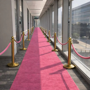 Alfombra <span class=keywords><strong>Rosa</strong></span> Personalizable para Exteriores, Tapete Antideslizante para Pasillos, Alfombra Gruesa para Fiestas y Decoración de Eventos - Product Image 1