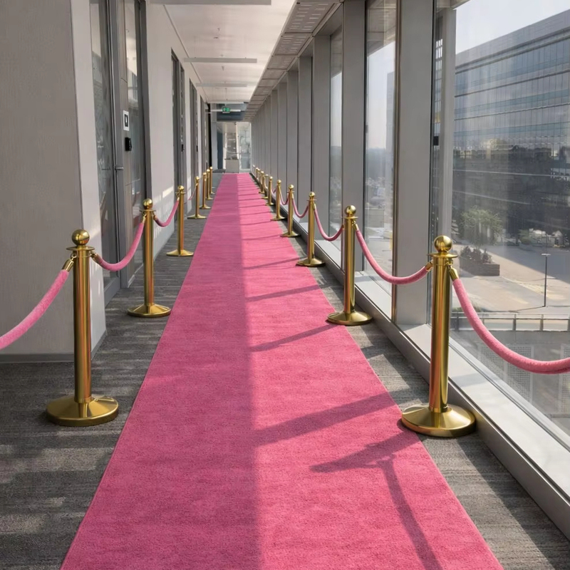 Customizable Pink Outdoor Carpet Roll Non