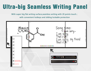 <span class=keywords><strong>Pizarra</strong></span> Inteligente Nano de 86 Pulgadas, Pantalla Interactiva para Escuelas K12, 3 en 1, con Alas Laterales Deslizables, Capacitiva, para Enseñanza en Aulas Inteligentes - Product Image 4