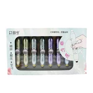 Bolígrafo Multifunción Personalizado <span class=keywords><strong>OKASA</strong></span> con Luz, Spinner Antiestrés, Regalo Promocional, Metal Resistente, Punta de 1.0mm, Negro/Azul - Product Image 4