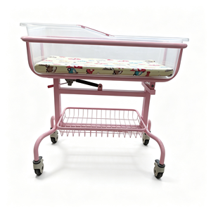 Culla Mobile per <span class=keywords><strong>Neonati</strong></span> da Ospedale, Inclinabile 13±5 Gradi, Rotazione a 360° °   Carrello per <span class=keywords><strong>Neonati</strong></span> con Sollevamento Pneumatico e Letto Visibile - Product Image 6