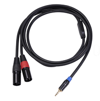 Câble répartiteur en Y double XLR mâle de haute qualité pour microphones, amplificateurs et enceintes audio professionnels (vente en gros)