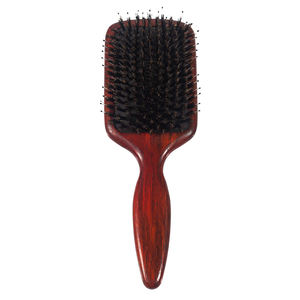 Cepillo y Peine Desenredante de Madera Clásico Portátil al por Mayor, Masajeador de Cuero Cabelludo Redondo para Cabello Rizado, Uso Doméstico - Product Image 2