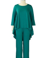 Ensemble de mode deux pièces grande taille pour femme, style pantalon et robe, pour le commerce extérieur