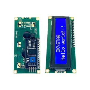 Módulo LCD serie I2C 1602, pantalla azul, archivos de biblioteca sin placa de interfaz