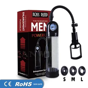Jauge de pression vide hommes pompe agrandir dispositif d'entraînement hommes jouets jouets aide impuissance aide pour hommes vide pénis pompe à Air - Product Image 1