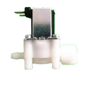 Vanne d'eau à filetage externe à 4 points résistante aux acides, entrée/sortie, tête de pagode de 6 mm, solénoïde personnalisable, OEM, eau sous pression - Product Image 2