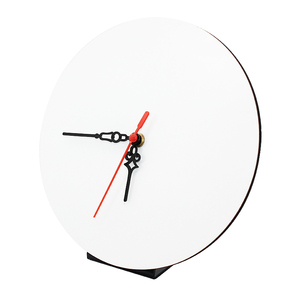 Maikesub Dye sublimazione in bianco Mdf orologi di <span class=keywords><strong>forma</strong></span> rotonda con puntatore cornice fotografica con <span class=keywords><strong>orologio</strong></span> di stampa - Product Image 1