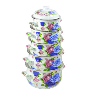 Homeware ชุดทำอาหารใน<span class=keywords><strong>ครัว</strong></span>,หม้อปรุง<span class=keywords><strong>อาหาร</strong></span>เครื่องถ้วยชามรูปลอกเต็มรูปแบบชุดเครื่อง<span class=keywords><strong>ครัว</strong></span> - Product Image 1