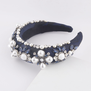 Nueva moda esponja gruesa exagerada perla diadema para mujeres accesorios para el cabello de graduación 2025 - Product Image 5