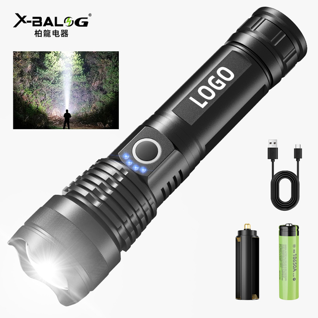 Super Bright Led Flashlights Torches Work Light Lantern Camping Hiking Rechargeable Adjustable Beam Flashlight