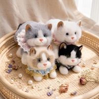 Peluche de chat réaliste, style dessin animé mignon, cadeau de mariage