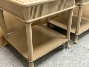 Mesita de Noche Francesa de Madera Maciza de Alta Calidad, Diseño Cuadrado Minimalista, la Más Popular - Product Image 6