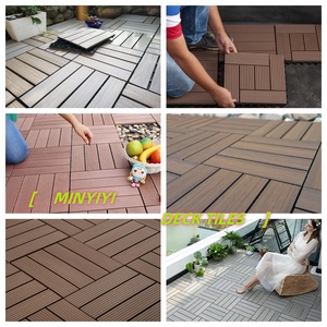 Carreaux de terrasse en composite WPC modernes et imperméables pour l'extérieur <span class=keywords><strong>Parquet</strong></span> Carreaux de sol en bois pour patio Jardin Cuisine - Product Image 2