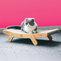 Grattoir anti-griffes pour chat en bois, planche à gratter pour chat, lit 3 en 1, tapis vertical pour chat, jouets pour chat, grattoir à ongles, tapis d'entraînement pour griffes