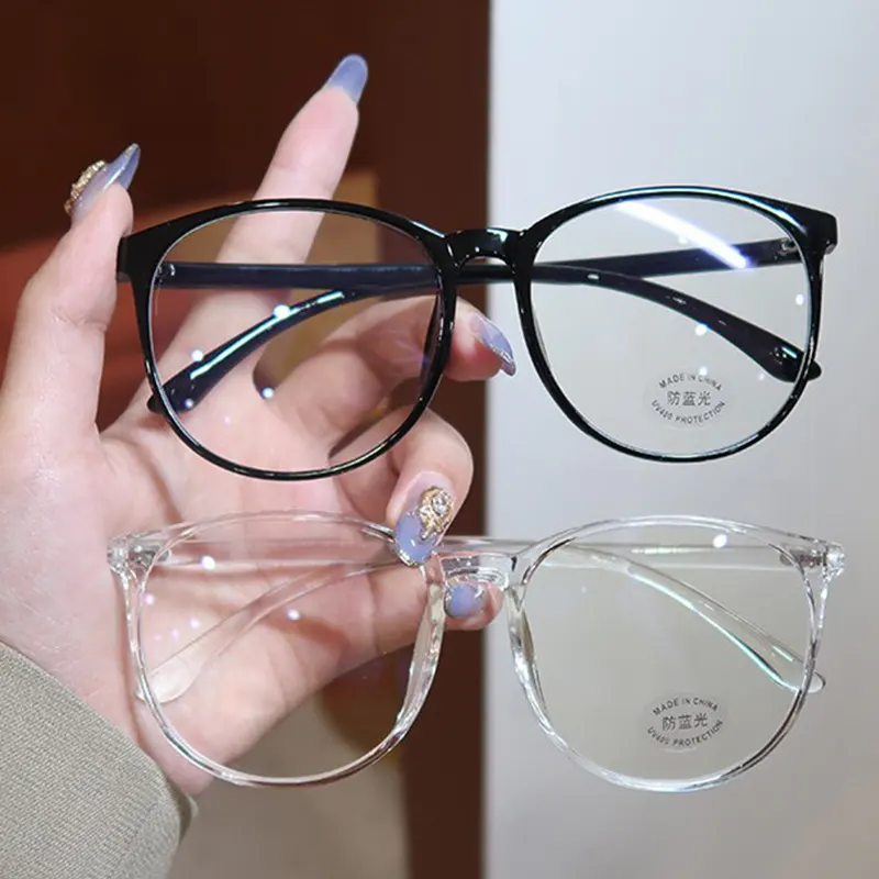 Women Men Anti Blue Light Transparent Computer Glasses Frame Round Eyewear Blocking Glasses Optical Spectacle Eyeglass