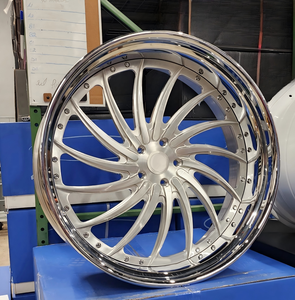 RCSR Llantas Forjadas Personalizadas de Perfil Profundo de 22, 24, 26, 28 Pulgadas con Borde Grande, 5x115 5x127, Cromadas y Pulidas para Coches Clásicos - Product Image 1