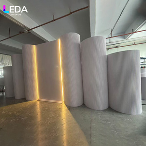 Fondo de Acrílico Blanco Multicapa de Diseño Nuevo LEDA con Tiras de Luz Cálida para Decoración de Eventos y Escenarios de Boda - Product Image 4