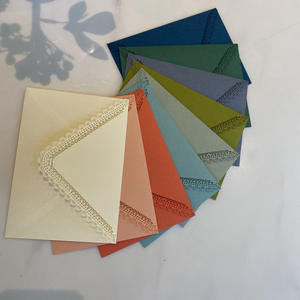 <span class=keywords><strong>C6</strong></span> 113*160mm Enveloppes colorées en papier découpé au laser de luxe Enveloppe de portefeuille cadeau de mariage pour les occasions spéciales - Product Image 3