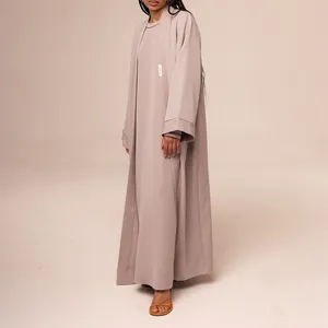 Kimono Vrouwen Winter Coat Saudi Wholesale Modest Dress Open Muslim Luxury Dubai Ethnic Islamic Clothing Women Fashion Abaya