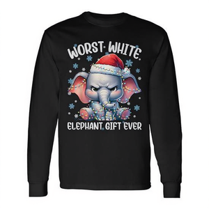 Worst White Elephant Ever Christmas T-shirt à manches longues, cadeau de Noël, moins de 15 20 - Product Image 2