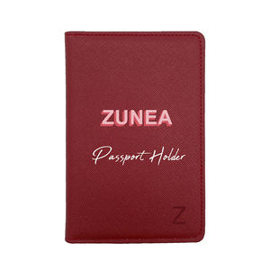 Wholesale <strong>Personalised</strong> Pu Saffiano Leather Printing Custom ID Card Holder Overseas Travel Wallet <strong>Passport</strong> Holder Organizer <strong>Cover</strong> - Product Image 1