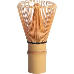 Kualitas tinggi teh Matcha kocokan bambu alami Set gaya Jepang tradisi Matcha sikat Chasen 100 cabang Matcha kocokan