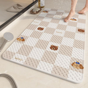 <span class=keywords><strong>Tapis</strong></span> <span class=keywords><strong>de</strong></span> sol <span class=keywords><strong>antidérapant</strong></span> en PVC à ventouses <span class=keywords><strong>pour</strong></span> salle <span class=keywords><strong>de</strong></span> bain, style dessin animé, <span class=keywords><strong>pour</strong></span> enfants, seniors, toilettes et <span class=keywords><strong>douche</strong></span>, usage domestique - Product Image 3