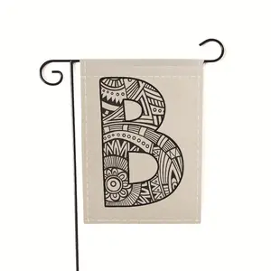 Hot Sale 12x18 Inch Double Sided Monogram B Small Mini Initial Letter Garden Flag For Outdoor Yard Flag Decoration
