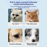 Tablet Lutein Blueberry untuk Kesehatan Mata Anjing dan Kucing, Vitamin Penghilang Noda Air Mata, Perlindungan Penglihatan, Antioksidan, Suplemen Hewan Peliharaan
