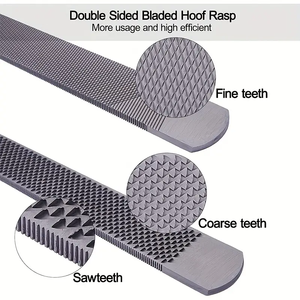 Râpe à sabots noire pour équitation, outil de ferrer pour la réparation des sabots de cheval - Product Image 6