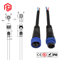 Connecteur de câble souterrain étanche Bett M15 IP67/IP68, boîtier en laiton mâle/femelle, certifié CE/ROHS, usage automobile, 2 broches, 3 broches