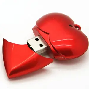 USB-накопитель в форме сердца, 8 ГБ, 16 ГБ, 32 ГБ, 64 ГБ