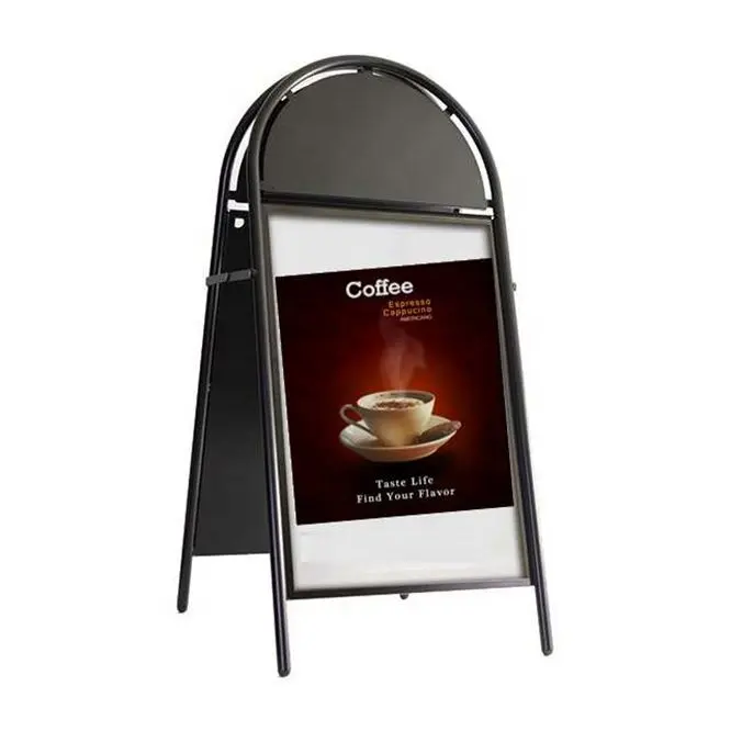 Reclame Display Banner Stand Poster Een Frame Stoep Teken Houder Met Header Panel