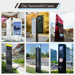 ป้ายบอกทางแบบตั้งพื้นสำหรับขายส่ง ป้ายนำทาง LED สำหรับสถานที่สาธารณะ ป้ายบอกทางโรงพยาบาล ป้ายเสาสำหรับลานกว้าง ป้ายแสดงผล 3 มิติ ป้ายเสา - Product Image 5