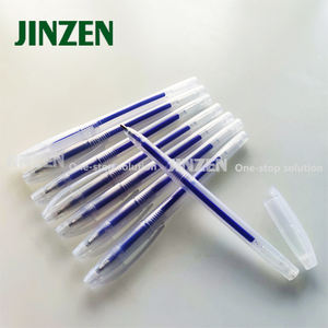 JZ-70994 Stylo thermique spécial haute température bleu mat avec support pour stylo, stylo thermique à effacement pour machine à coudre - Product Image 2