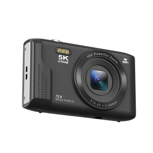 Appareil photo numérique 72MP, vidéo HD 5K, appareil photo de poche, zoom 16X, filtre beauté, lumière de remplissage LED, ultra-léger, écran LCD 2,8 pouces - Product Image 3