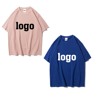 T-shirt à col roulé 100 % coton de haute qualité, imprimé sérigraphié, brodé, uni, coupe oversize, écologique, respirant, à manches courtes - Product Image 6