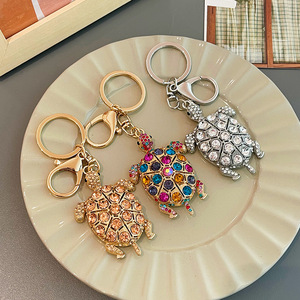 Porte-monnaie en alliage de zinc en forme de tortue à la mode avec strass colorés et impression découpée pour le Nouvel An - Product Image 6