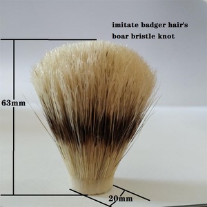 DISHI 20 mm Faux <span class=keywords><strong>Blaireau</strong></span> <span class=keywords><strong>Poils</strong></span> <span class=keywords><strong>De</strong></span> <span class=keywords><strong>Sanglier</strong></span> Cheveux <span class=keywords><strong>Rasage</strong></span> Noeud <span class=keywords><strong>de</strong></span> Brosse - Product Image 4